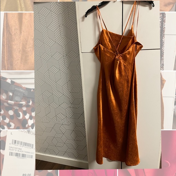 Orange slip dress - Picture 2 of 9
